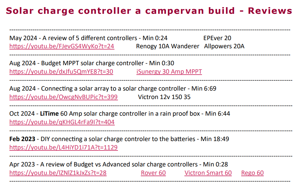 Solar Charge Controllers | $5.99 eBook | 38 User Generated Video Review Clips | Click and Watch