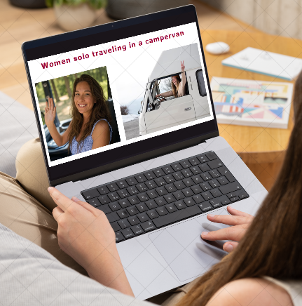 Women Solo Traveling in a Campervan | $5.99 eBook | 58 User Created Reviews | Click and Watch