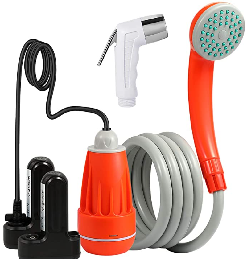 Showers outside the campervan | $5.99 | eBook | 76 User Generate Video Clips | Click and Watch