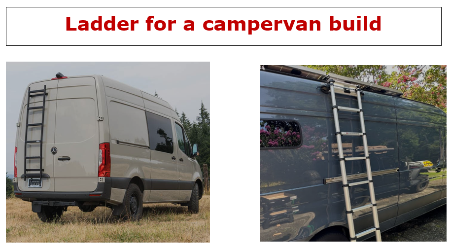 Ladder outside the campervan | $5.99 | eBook | 57 User Generated Video Clips | Click and Watch