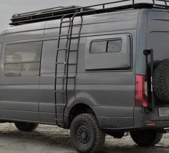 Ladder outside the campervan | $5.99 | eBook | 57 User Generated Video Clips | Click and Watch