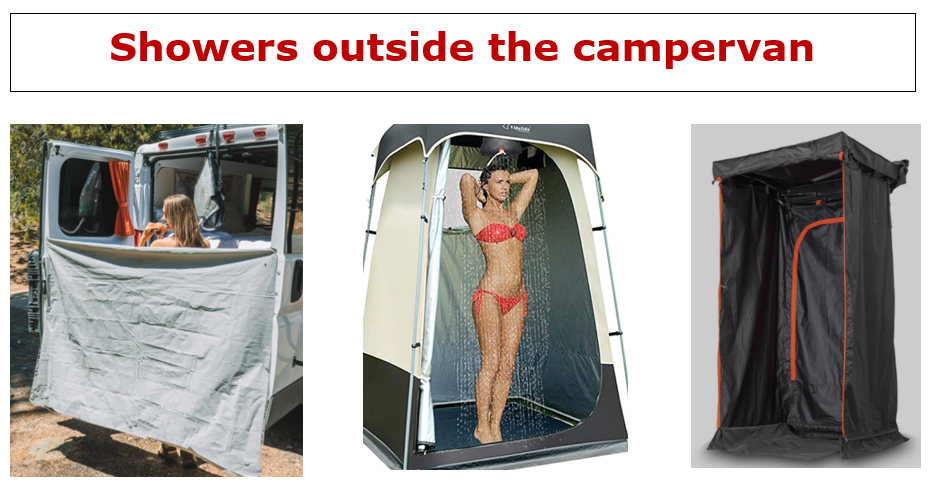 Showers outside the campervan | $5.99 | eBook | 76 User Generate Video Clips | Click and Watch
