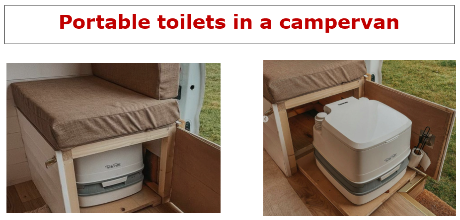 Portable toilets in a campervan | $5.99 | eBook | 92 User Generated Video Clips | Click and Watch